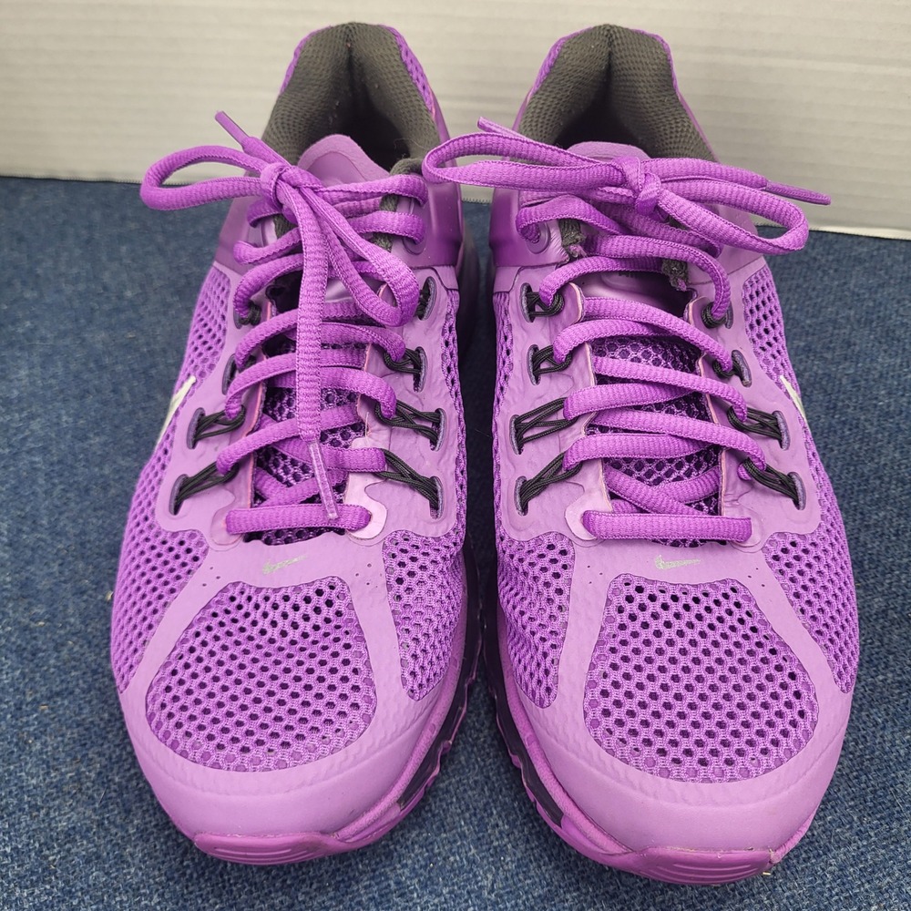 Nike Air Max+ 2013 Womens 7.5 Purple Running Shoes Flywire Mesh Sneaker - Picture 3 of 11